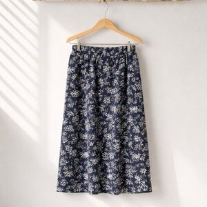Elizabeth Williams Petite XL Polyester Floral Leaf Print Skirt
